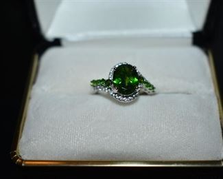 Fine Jewelry from the Joy Johnson Estate. These Beautiful Rings were all hand picked by Joy Johnson for their unique designs and beauty. All are sterling. Most, as you can see, are set with beautiful stones and art fully designed. These Rings will be identified as coming from Box 1. This Ring will be identified as BX1#101