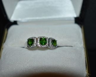 Fine Jewelry from the Joy Johnson Estate. These Beautiful Rings were all hand picked by Joy Johnson for their unique designs and beauty. All are sterling. Most, as you can see, are set with beautiful stones and art fully designed. These Rings will be identified as coming from Box 1. This Ring will be identified as BX1#104