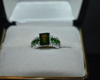 Fine Jewelry from the Joy Johnson Estate. These Beautiful Rings were all hand picked by Joy Johnson for their unique designs and beauty. All are sterling. Most, as you can see, are set with beautiful stones and art fully designed. These Rings will be identified as coming from Box 1. This Ring will be identified as BX1#107