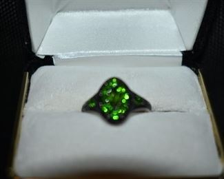 Fine Jewelry from the Joy Johnson Estate. These Beautiful Rings were all hand picked by Joy Johnson for their unique designs and beauty. All are sterling. Most, as you can see, are set with beautiful stones and art fully designed. These Rings will be identified as coming from Box 1. This Ring will be identified as BX1#108