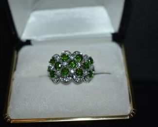 Fine Jewelry from the Joy Johnson Estate. These Beautiful Rings were all hand picked by Joy Johnson for their unique designs and beauty. All are sterling. Most, as you can see, are set with beautiful stones and art fully designed. These Rings will be identified as coming from Box 1. This Ring will be identified as BX1#109
