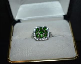 Fine Jewelry from the Joy Johnson Estate. These Beautiful Rings were all hand picked by Joy Johnson for their unique designs and beauty. All are sterling. Most, as you can see, are set with beautiful stones and art fully designed. These Rings will be identified as coming from Box 1. This Ring will be identified as BX1#114
