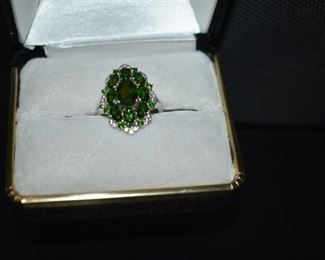 Fine Jewelry from the Joy Johnson Estate. These Beautiful Rings were all hand picked by Joy Johnson for their unique designs and beauty. All are sterling. Most, as you can see, are set with beautiful stones and art fully designed. These Rings will be identified as coming from Box 1. This Ring will be identified as BX1#115
