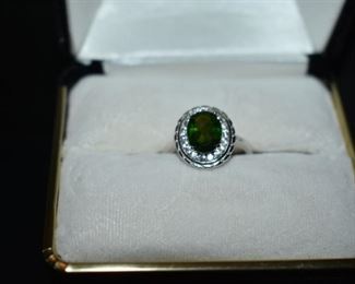 Fine Jewelry from the Joy Johnson Estate. These Beautiful Rings were all hand picked by Joy Johnson for their unique designs and beauty. All are sterling. Most, as you can see, are set with beautiful stones and art fully designed. These Rings will be identified as coming from Box 1. This Ring will be identified as BX1#122