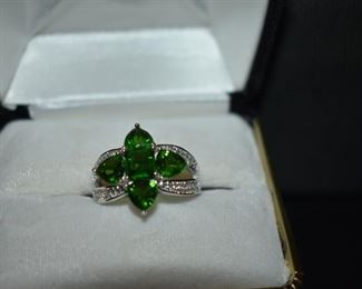 Fine Jewelry from the Joy Johnson Estate. These Beautiful Rings were all hand picked by Joy Johnson for their unique designs and beauty. All are sterling. Most, as you can see, are set with beautiful stones and art fully designed. These Rings will be identified as coming from Box 1. This Ring will be identified as BX1#124