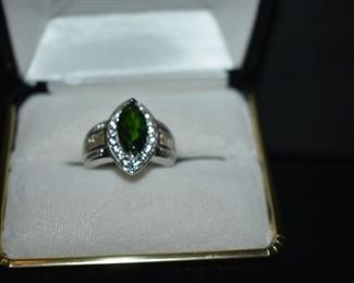 Fine Jewelry from the Joy Johnson Estate. These Beautiful Rings were all hand picked by Joy Johnson for their unique designs and beauty. All are sterling. Most, as you can see, are set with beautiful stones and art fully designed. These Rings will be identified as coming from Box 1. This Ring will be identified as BX1#121