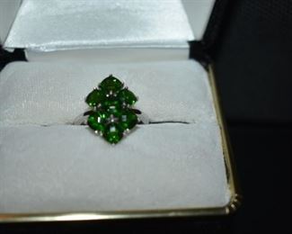 Fine Jewelry from the Joy Johnson Estate. These Beautiful Rings were all hand picked by Joy Johnson for their unique designs and beauty. All are sterling. Most, as you can see, are set with beautiful stones and art fully designed. These Rings will be identified as coming from Box 1. This Ring will be identified as BX1#125