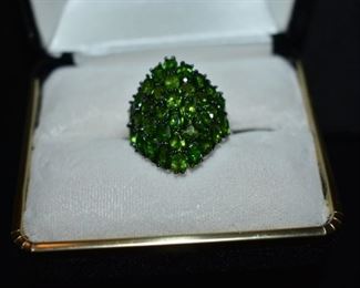 Fine Jewelry from the Joy Johnson Estate. These Beautiful Rings were all hand picked by Joy Johnson for their unique designs and beauty. All are sterling. Most, as you can see, are set with beautiful stones and art fully designed. These Rings will be identified as coming from Box 1. This Ring will be identified as BX1#127