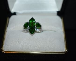 Fine Jewelry from the Joy Johnson Estate. These Beautiful Rings were all hand picked by Joy Johnson for their unique designs and beauty. All are sterling. Most, as you can see, are set with beautiful stones and art fully designed. These Rings will be identified as coming from Box 1. This Ring will be identified as BX1#129