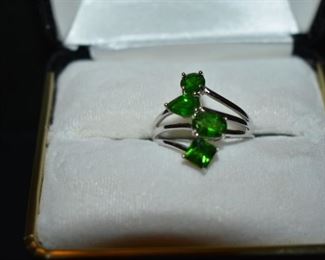 Fine Jewelry from the Joy Johnson Estate. These Beautiful Rings were all hand picked by Joy Johnson for their unique designs and beauty. All are sterling. Most, as you can see, are set with beautiful stones and art fully designed. These Rings will be identified as coming from Box 1. This Ring will be identified as BX1#133