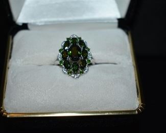 Fine Jewelry from the Joy Johnson Estate. These Beautiful Rings were all hand picked by Joy Johnson for their unique designs and beauty. All are sterling. Most, as you can see, are set with beautiful stones and art fully designed. These Rings will be identified as coming from Box 1. This Ring will be identified as BX1#131