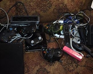 X Boxes, WII, plus Attachments and Loads of Games!