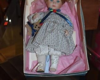 "OH No!" Our doll has broken her leg and needs someone to take her home and fix her leg!