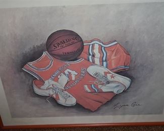 Print of University of Tennessee Basketball Uniform