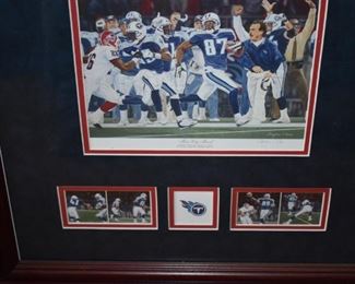 Framed Photograph of the Titans "Music City Miracle" Super Bowl Win in Adelphia Coliseum on January 8, 2000 (Tennessee Titans 22 - Buffalo Bills 16)