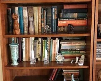 Large selection of books and nice set of Mobel Fakta Mid-Century Modern Bookcases.