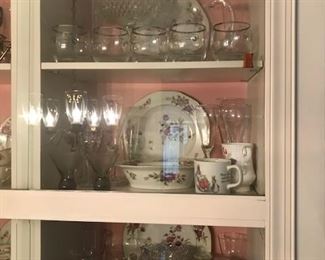 China and glassware.