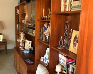 Mid-Century Modern Book shelf set.