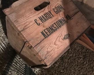 Wood crates.