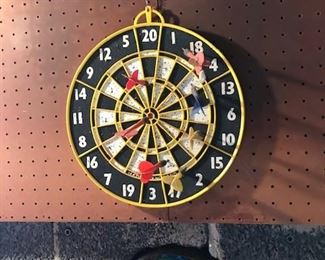 Dart board.