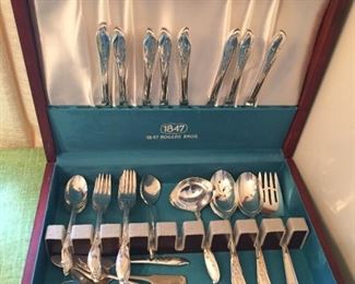 1847 Rodgers Bros. Stainless Cutlery Set in Box.