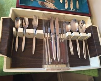 1847 Rodgers Bros. Stainless Cutlery in Tray.