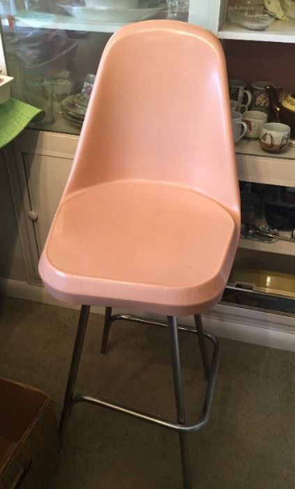 Mid-Century Modern Comfortline Barstools - Set of 2.