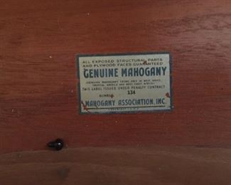 Very nice Secretary - Genuine Mahogany from the Mahogany Association, Inc. 