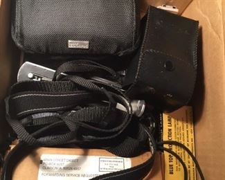 Cameras and accessories.