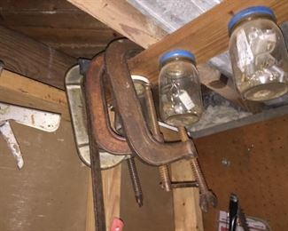 Clamps.
