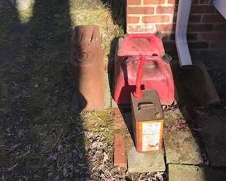 Gas cans.