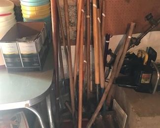 Garden tools.