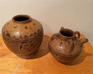 Antique chinese pots