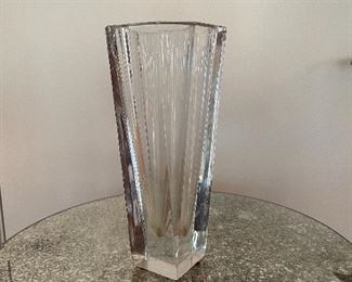 Orrefors tall glass vase