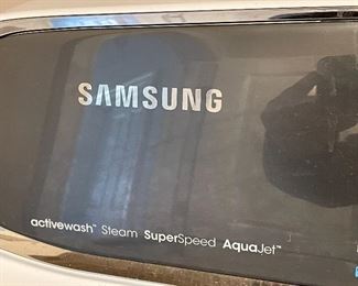 Samsung washer, steam/aqua jet , model # WA52J8700AW