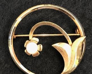 12 K gold filled pin