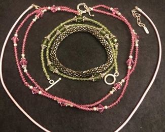 Assorted necklaces and bracelets