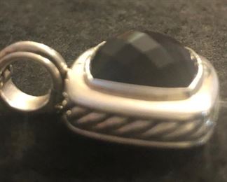 David Yurman onyx and sterling