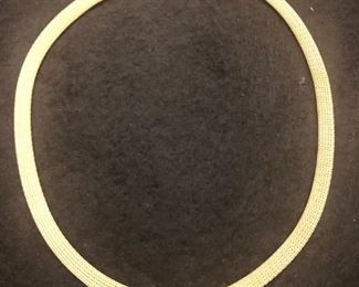 14K Gold mesh necklace