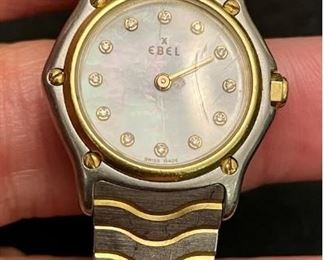 Ebel Ladies watch with 18K gold bezel