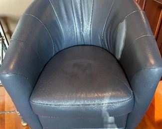 2 available- Natuzzi swivel bucket chairs
