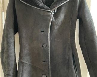 Beautiful black Shearling coat