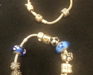 Pandora bracelets with charms