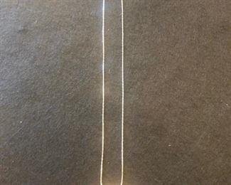 8K white gold chain with sand dollar pendant