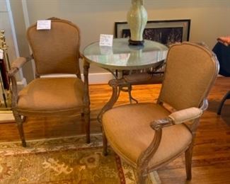 Holly Recency style mirror top table $100