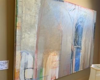 Joseph Almyda Abstract oil painting 72” wide 48” tall $1,000