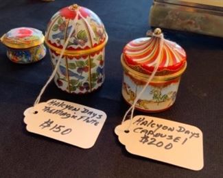 Halcyon Days “Carousel” music box 4200. Halcyon Days “Magic Flute” music box not working $150