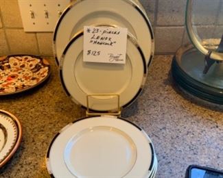 Lenox “Hancock” Presidential china 12 dinner plates 11 salad/luncheon plates $125 set