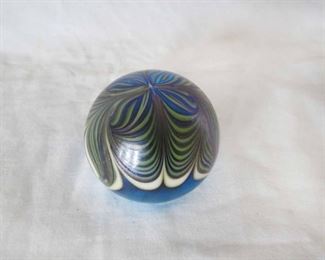 $125.00  Orient & Flume Paperweight.. Signed & Dated