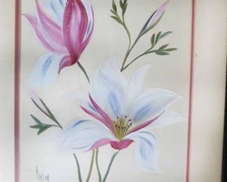 Vintage Framed Watercolor.. 17 1/2" x 14 1/2"